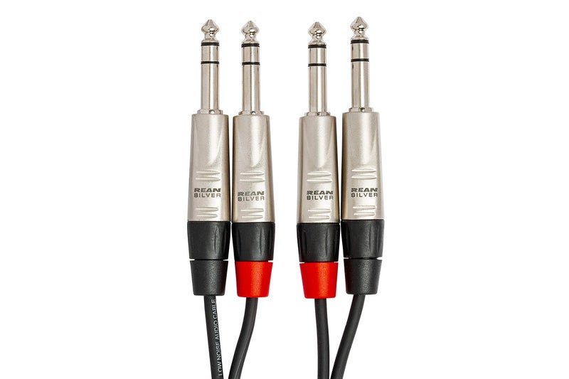 Hosa HSS-010X2 Pro Stereo Interconnect, Dual REAN 1/4 Inch TRS to Same, 10 Feet - Image 3